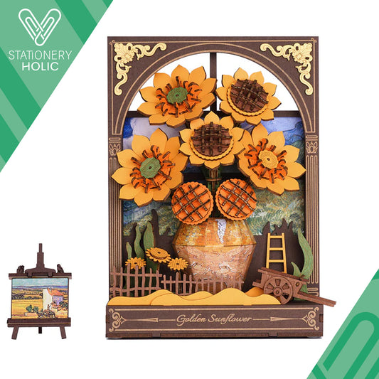 Rolife - Wooden Paintings - Golden Sunflower