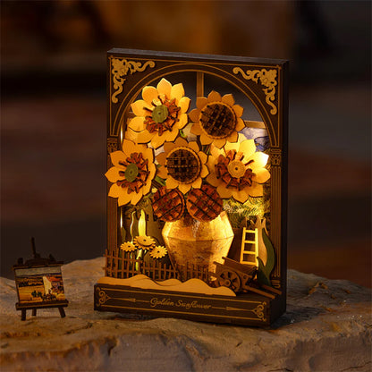 Rolife - Wooden Paintings - Golden Sunflower