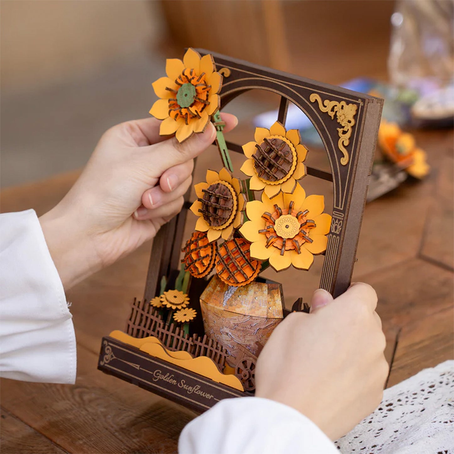 Rolife - Wooden Paintings - Golden Sunflower