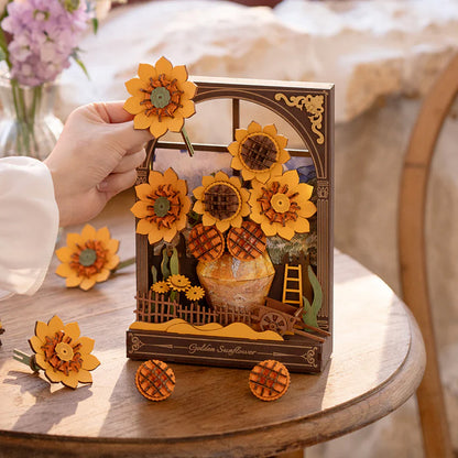 Rolife - Wooden Paintings - Golden Sunflower