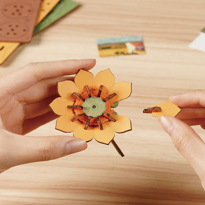 Rolife - Wooden Paintings - Golden Sunflower