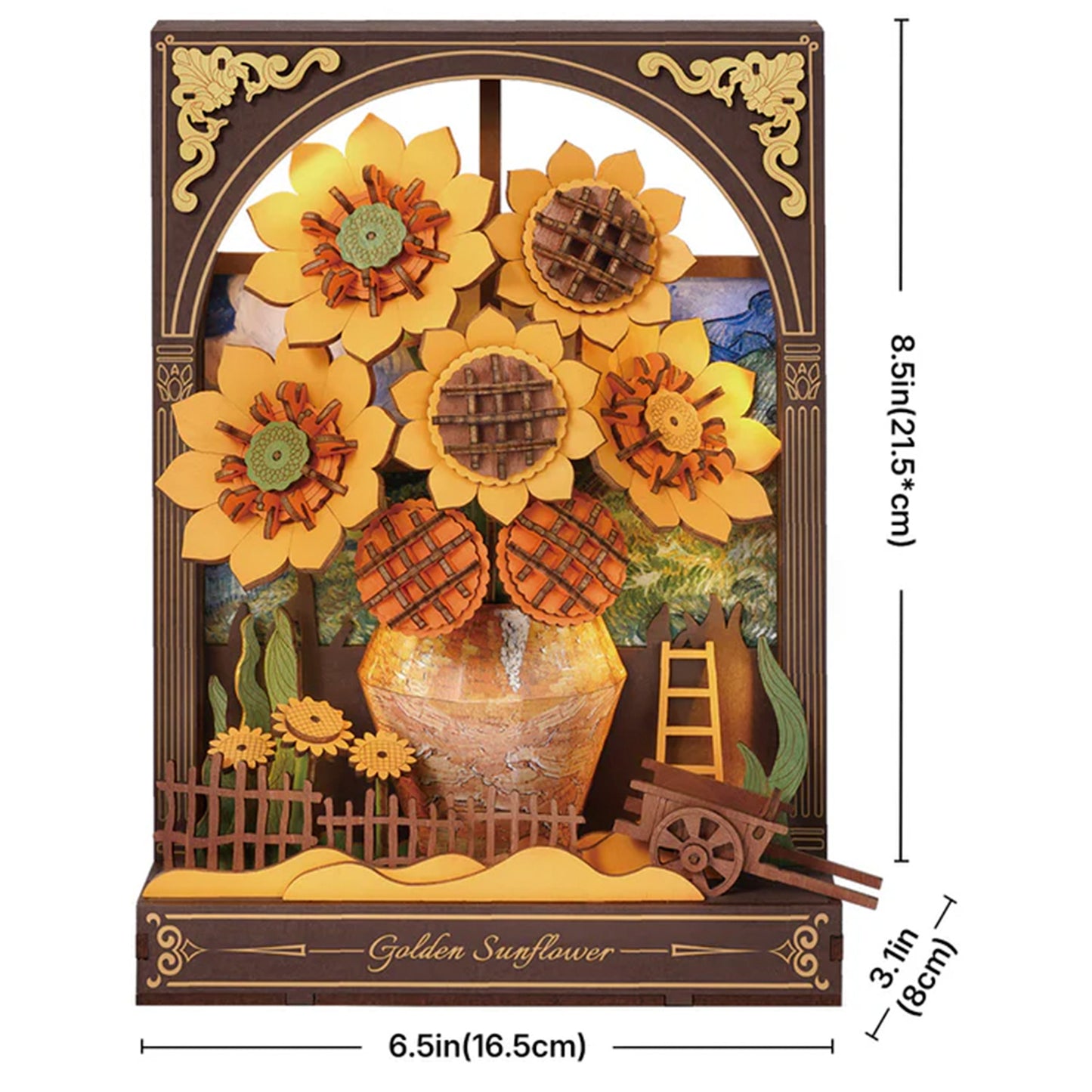 Rolife - Wooden Paintings - Golden Sunflower