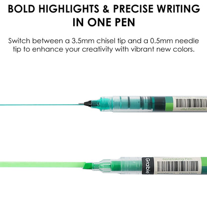 Grabie - Lapiceros/Resaltadores Dual - Note Taking Soft Serenity