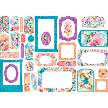 Graphic 45 - Chipboard Tags & Frames - Flight Of Fancy
