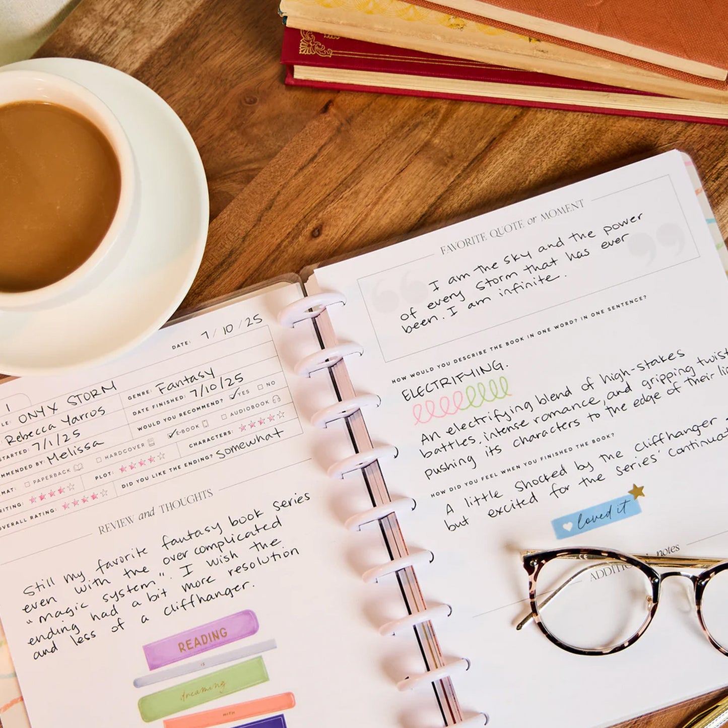 Happy Planner - Journal Guiado Classic - Book Club Reading