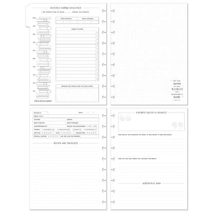 Happy Planner - Journal Guiado Classic - Book Club Reading