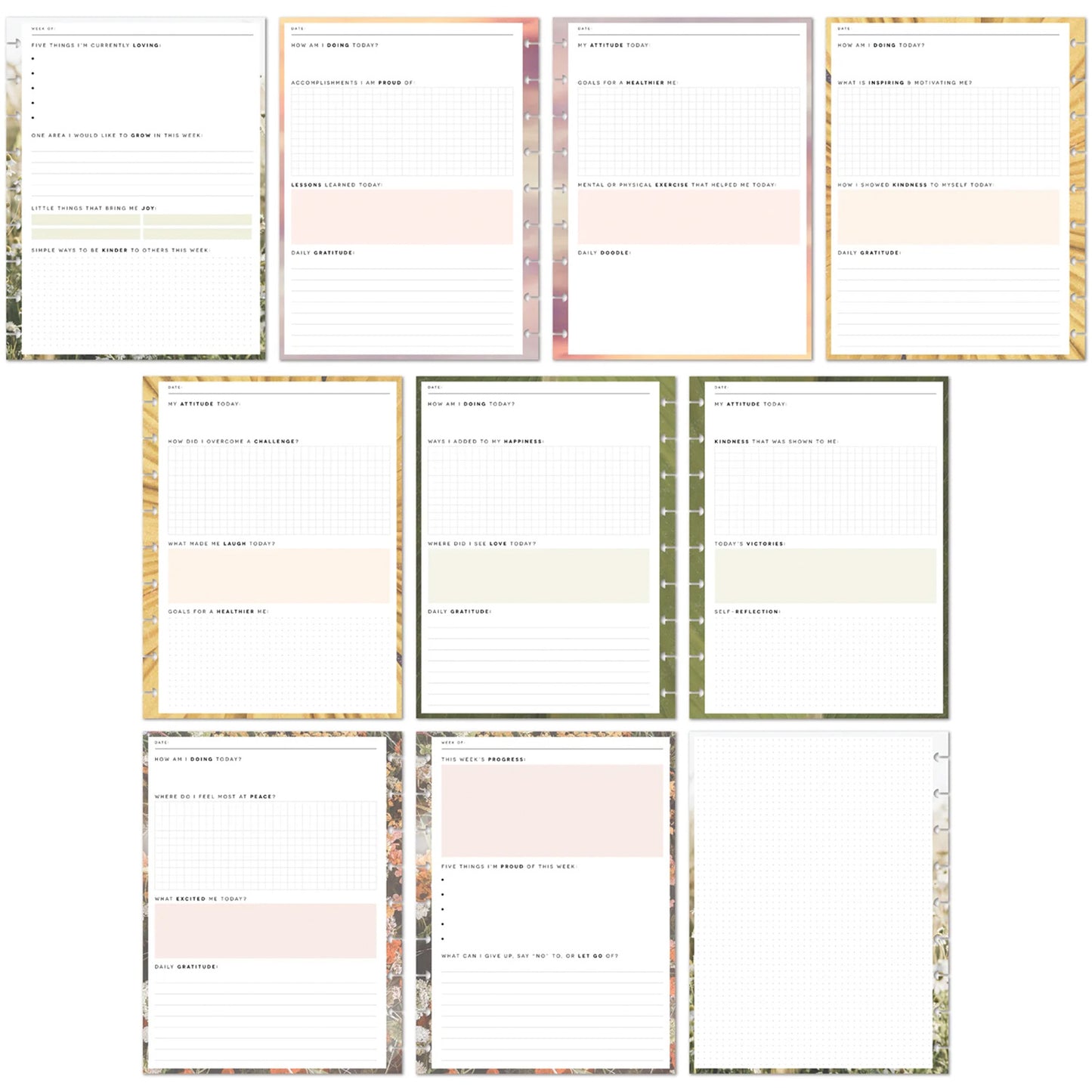 Happy Planner - Journal Guiado Classic - Modern Nature
