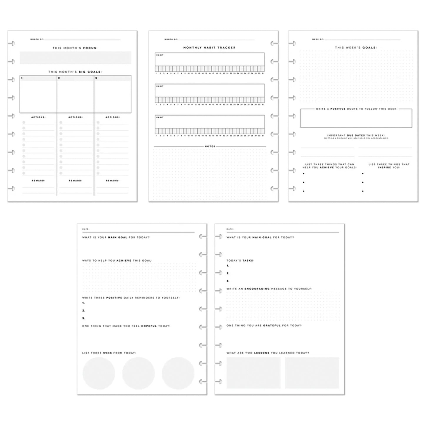 Happy Planner - Journal Guiado Classic - Reflect & Grow Goals