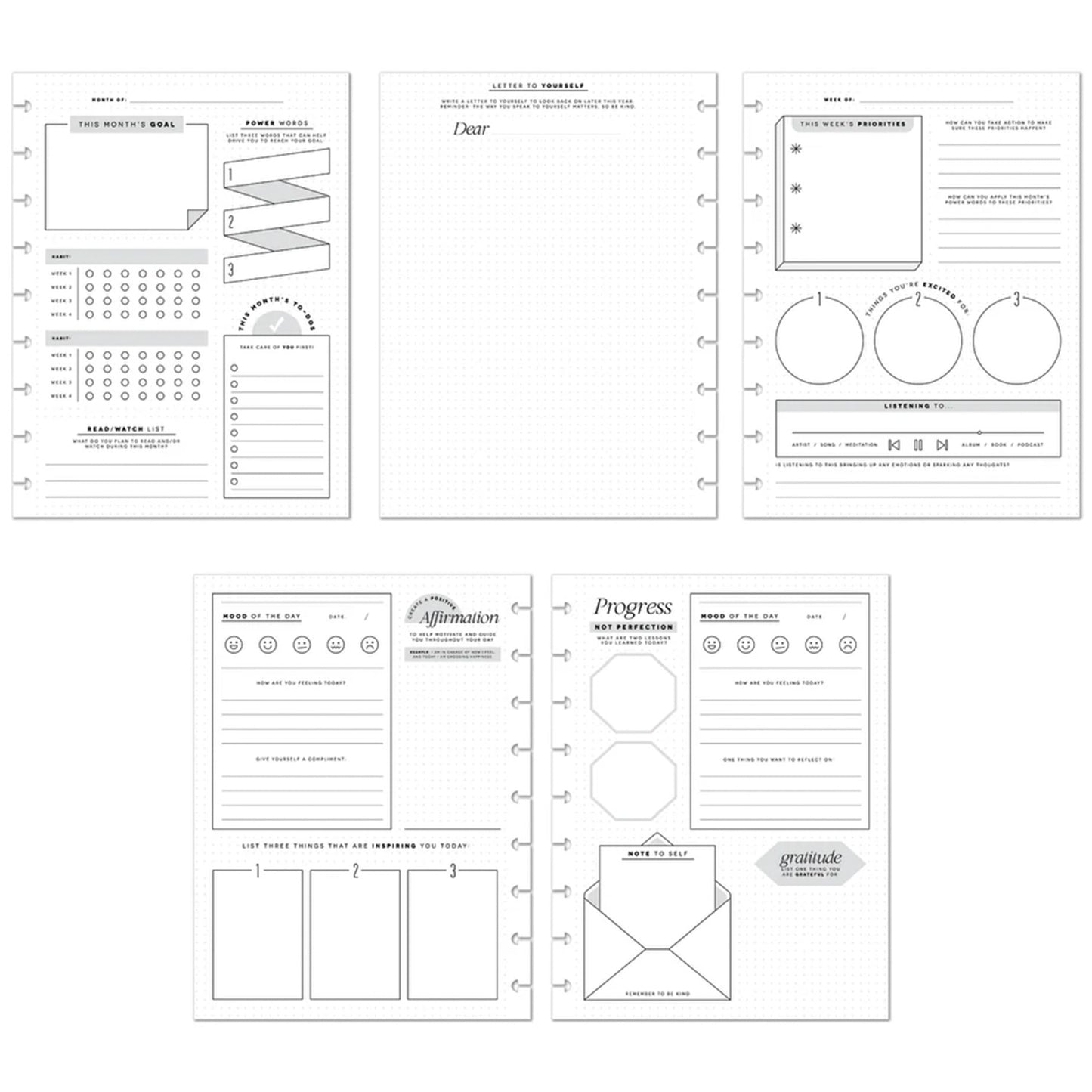 Happy Planner - Journal Guiado Classic - Reflect & Grow Journaling
