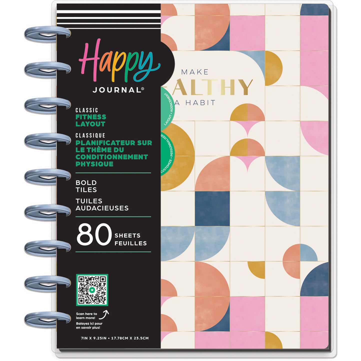 Happy Planner - Journal Guiado Classic - Bold Tiles