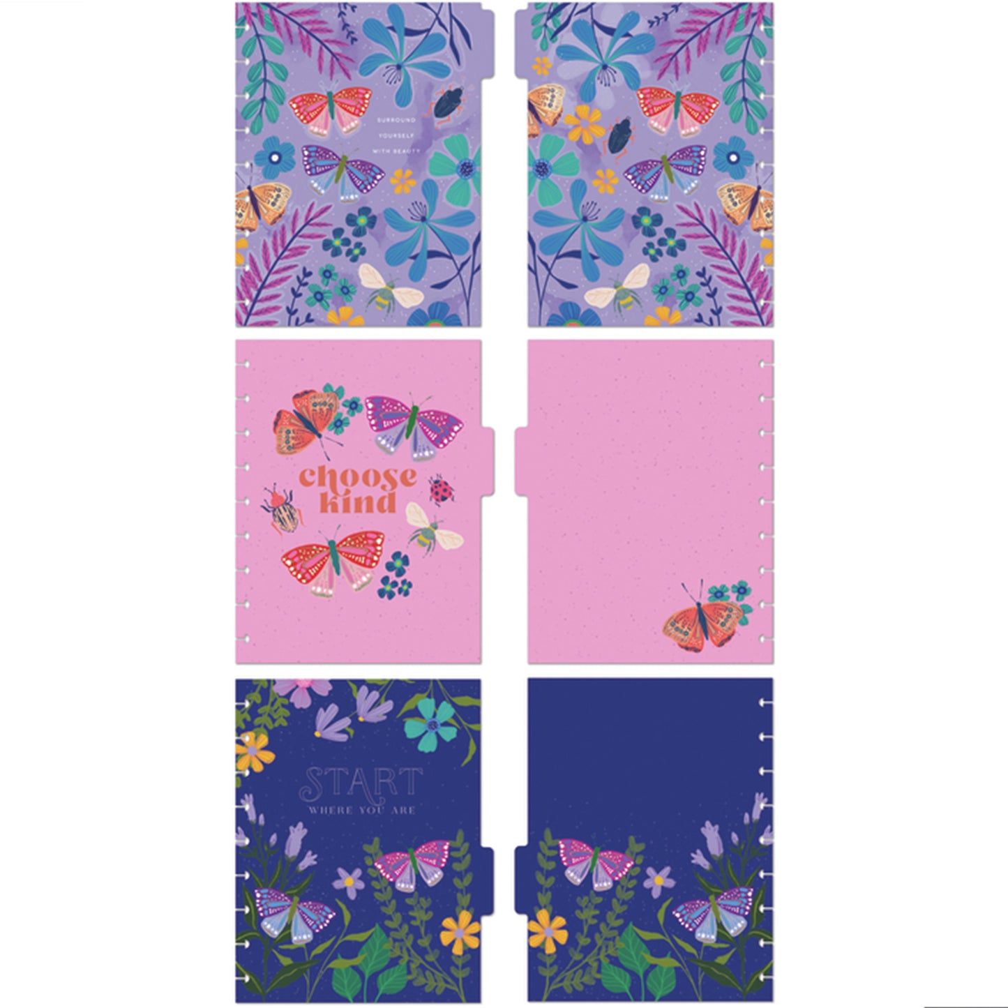 Happy Planner - Happy Notes Classic - Midnight Botanical
