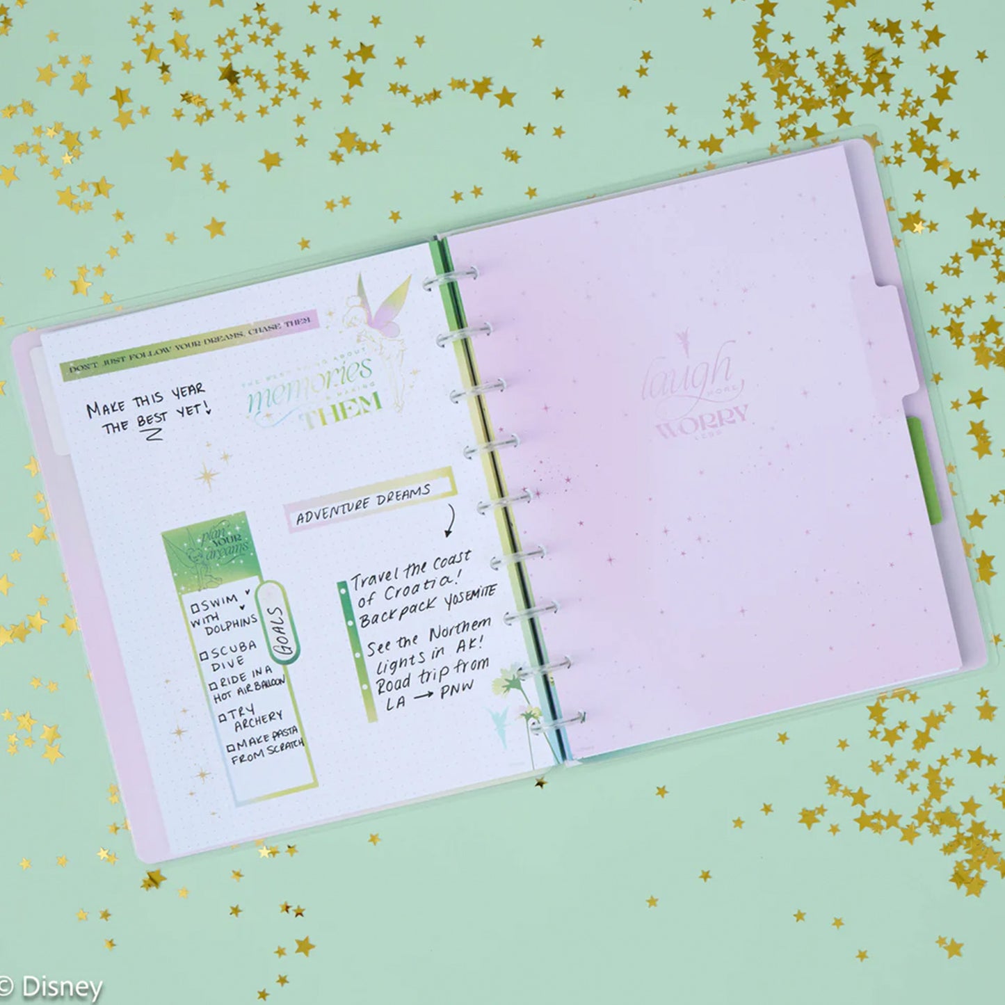 Happy Planner - Happy Notes Classic Dotgrid - Disney Tinker Bell Stay Sparkly