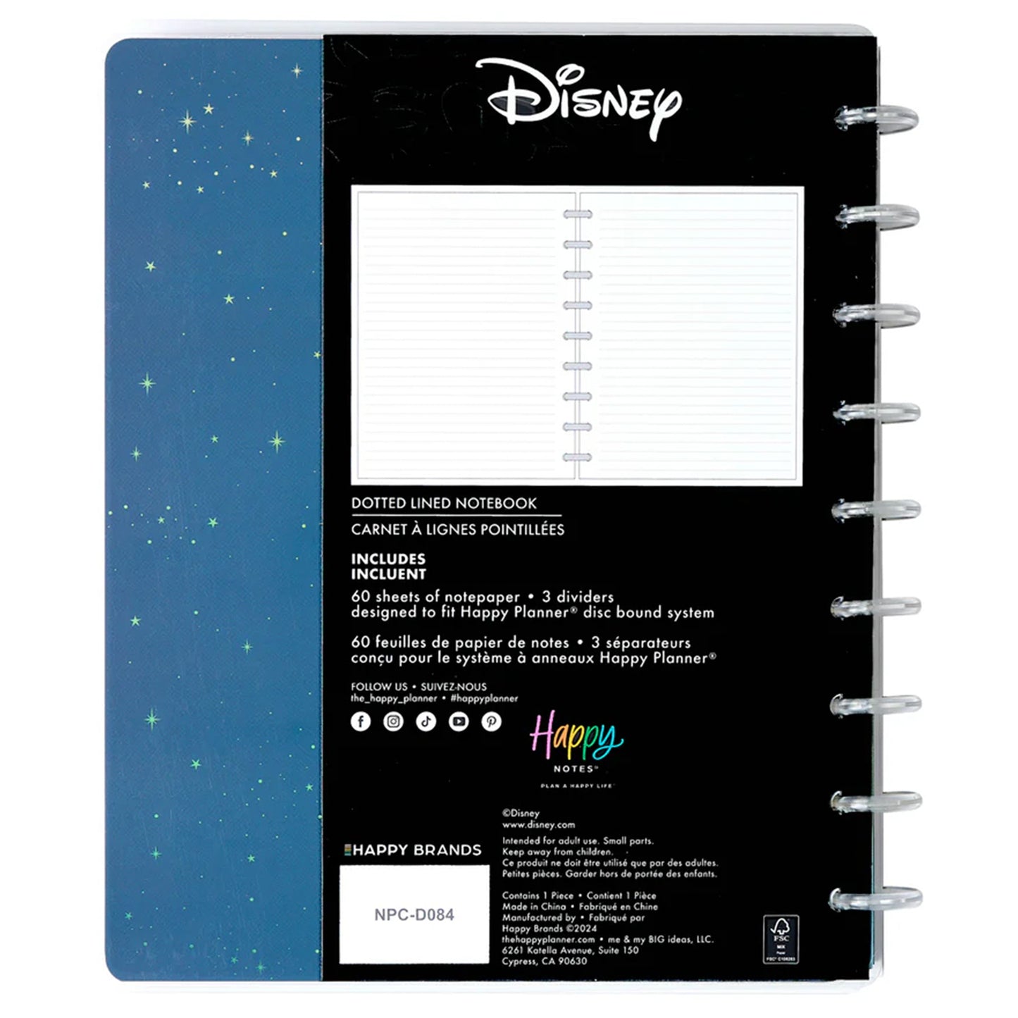 Happy Planner - Happy Notes Classic Dotgrid - Disney Tinker Bell Stay Sparkly