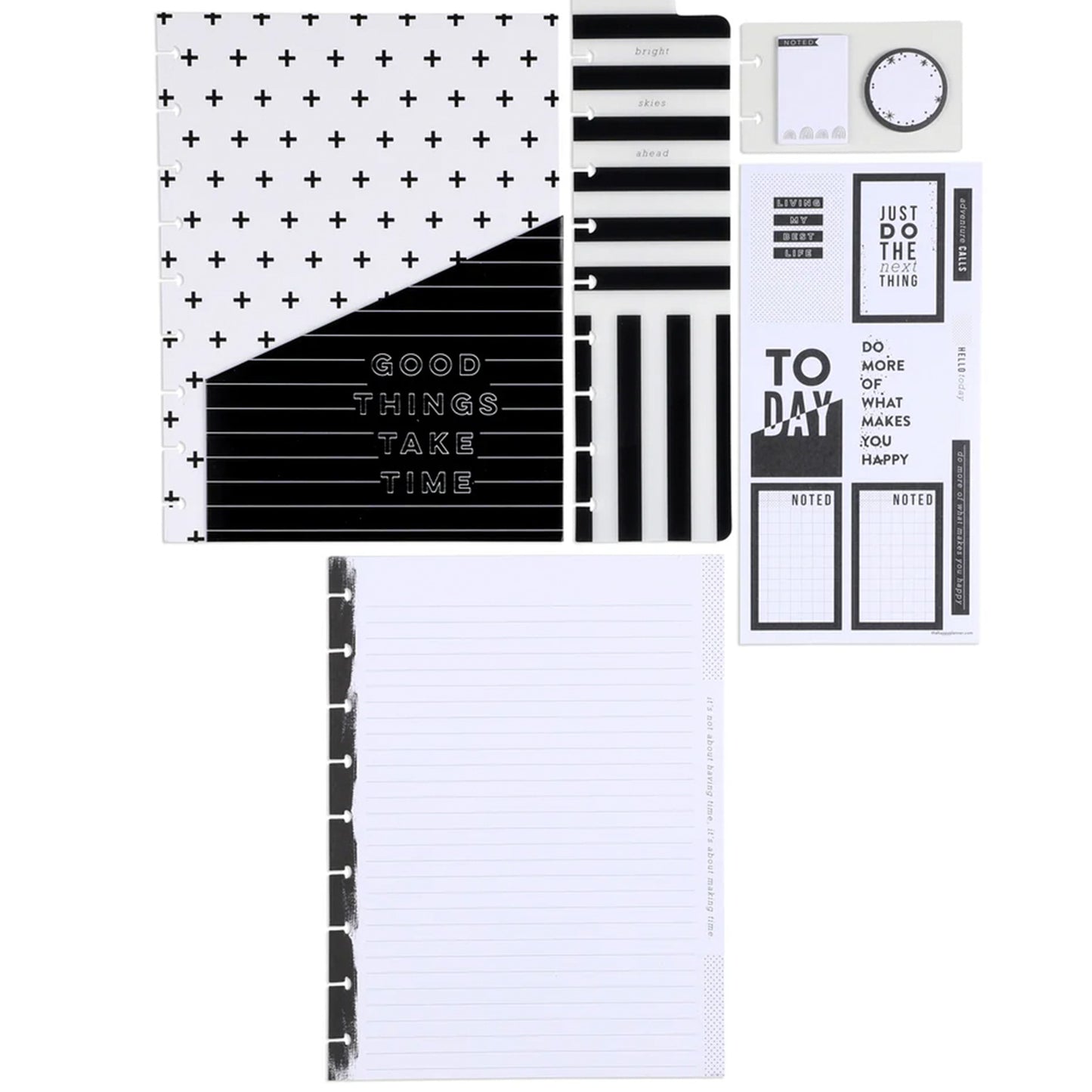 Happy Planner - Accessory Pack - Black & White