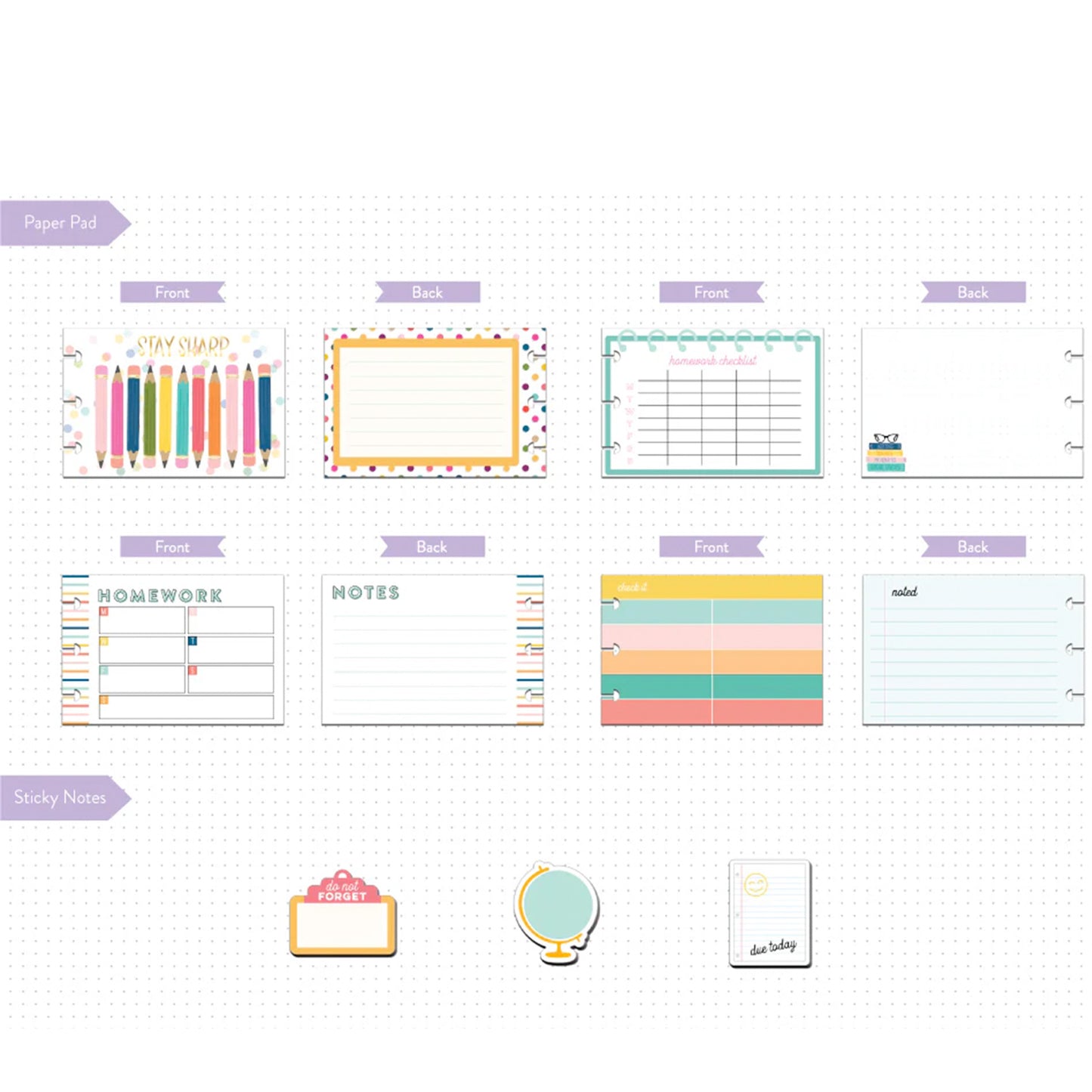 Happy Planner - Multipack - Stay Sharp
