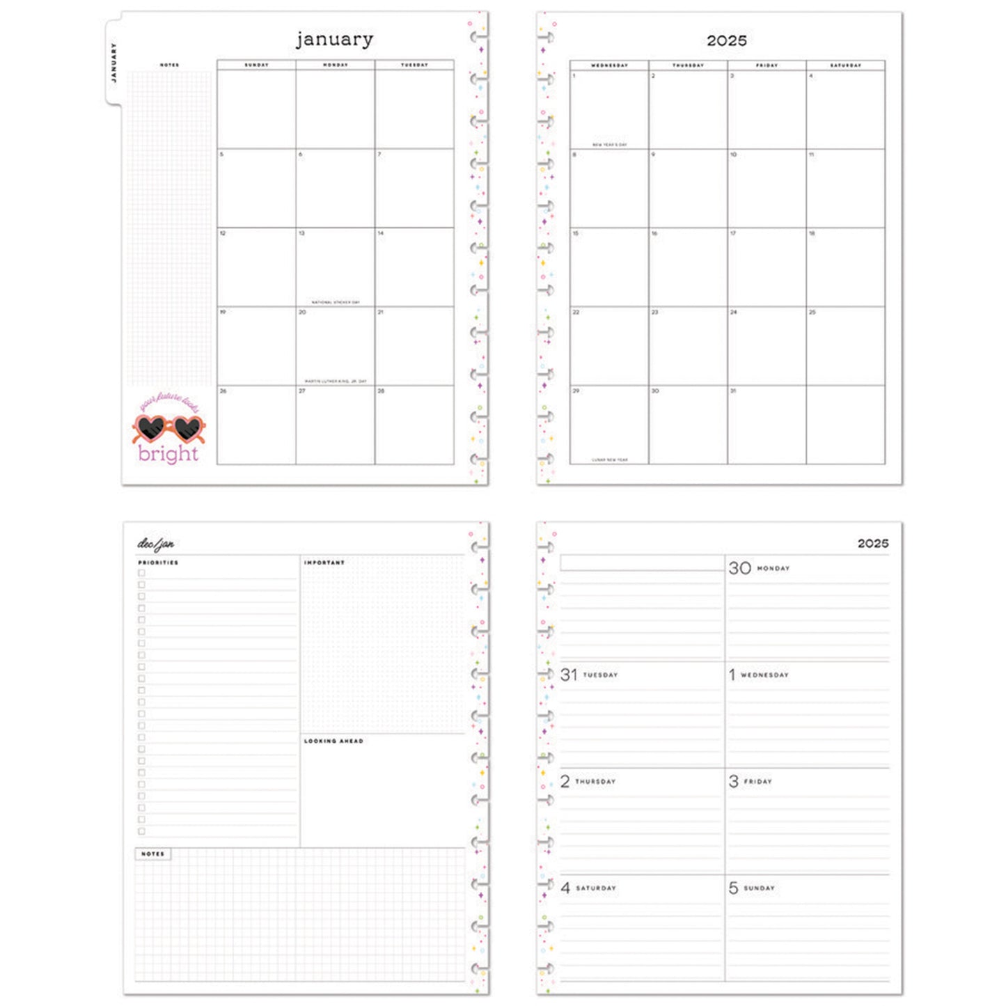 Happy Planner - Planner Big (2025) Dashboard - Seasons of Joy