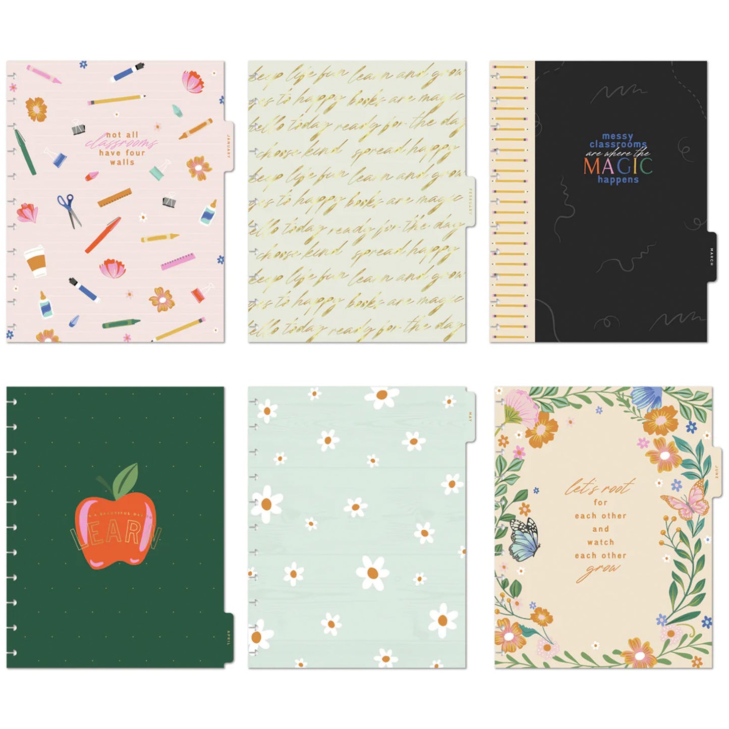 Happy Planner - Planner Big 12 Meses (jul25 - jun26) - Teach Happy