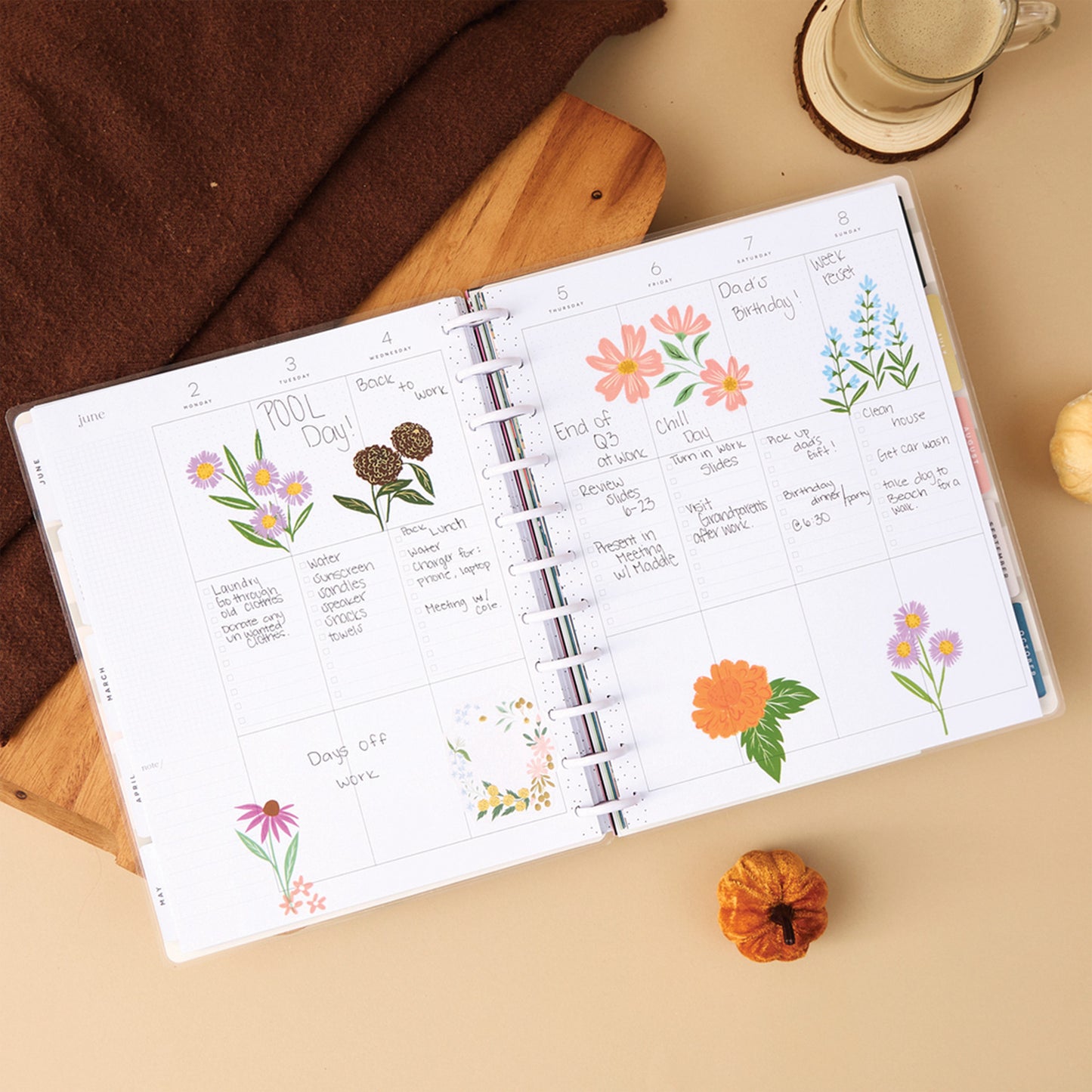 Happy Planner - Planner Classic (2025) Vertical - Blooming Bouquet