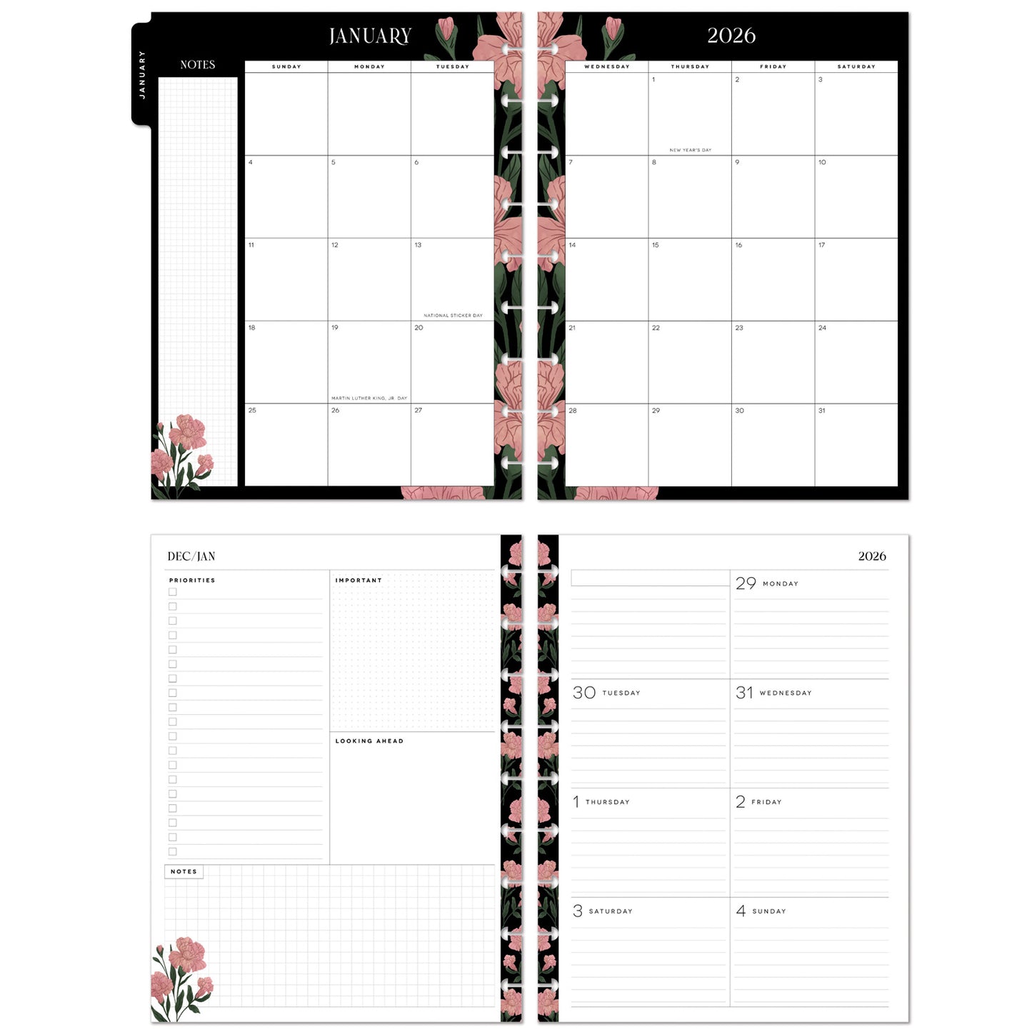Happy Planner - Planner Classic (2026) - Dark Garden