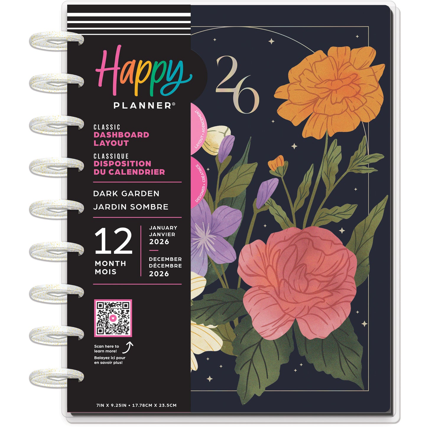 Happy Planner - Planner Classic (2026) - Dark Garden