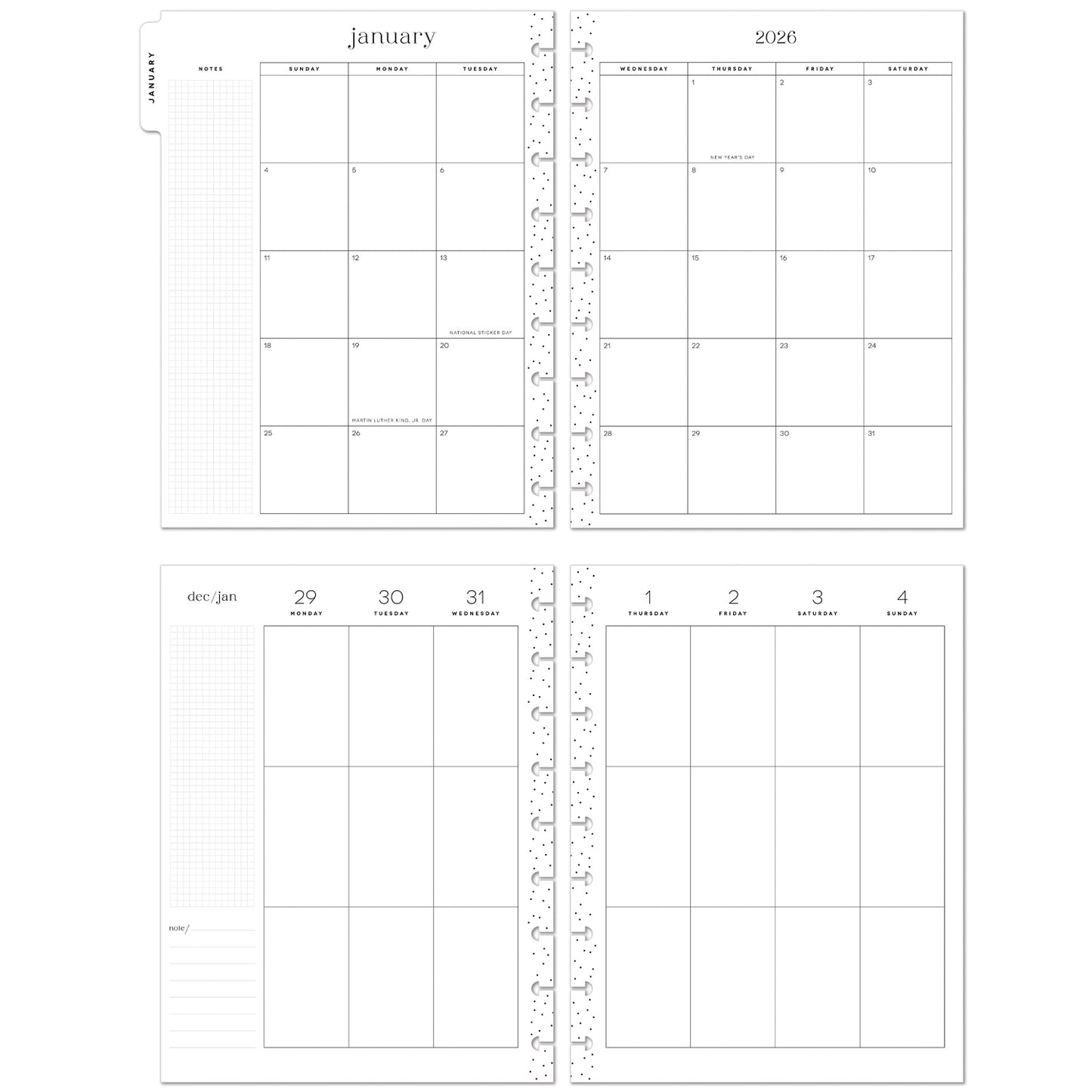 Happy Planner - Planner Classic Deluxe (2026) - Dark Garden