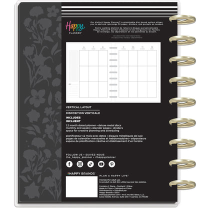 Happy Planner - Planner Classic Deluxe (2026) - Dark Garden