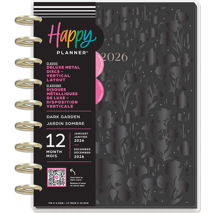 Happy Planner - Planner Classic Deluxe (2026) - Dark Garden
