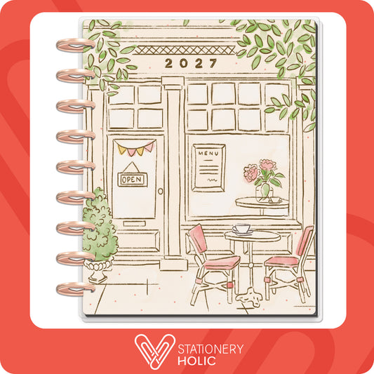Happy Planner - Planner Classic Deluxe Discos Metal (2027 - Dashboard) - Seasonal Sidewalks