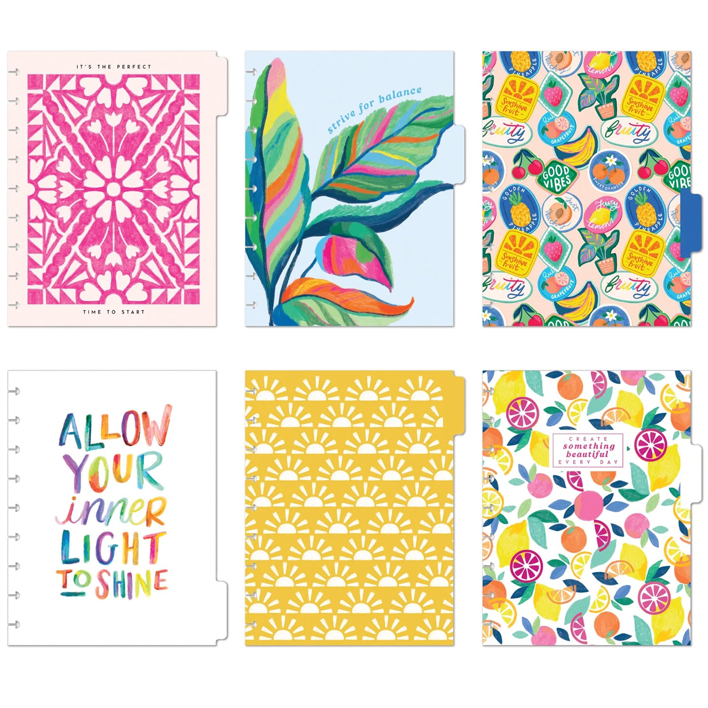 Happy Planner - Planner Classic Deluxe 12 meses (no fechado) - Sunshine Splash