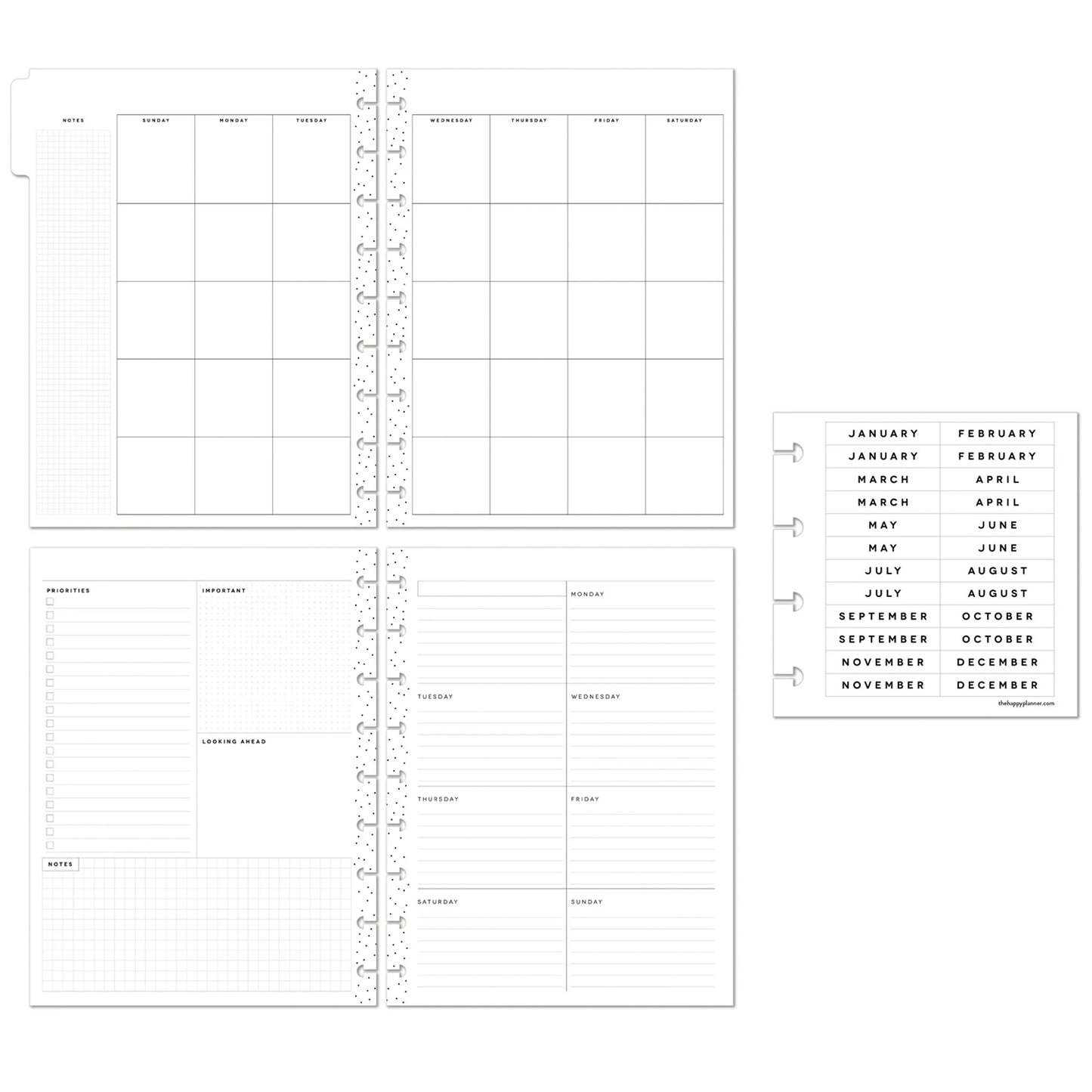 Happy Planner - Planner Classic Deluxe 12 meses (no fechado) - Sunshine Splash