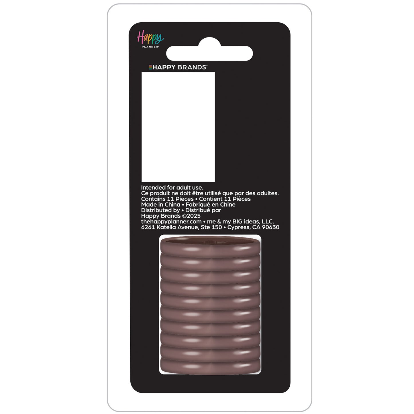 Happy Planner - Discos Classic Metal - Brown Maple Leaf
