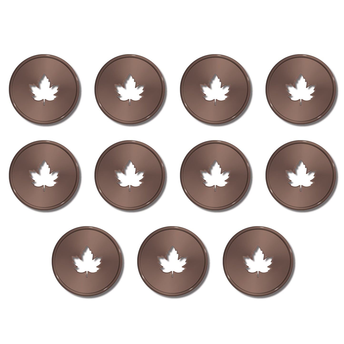 Happy Planner - Discos Classic Metal - Brown Maple Leaf