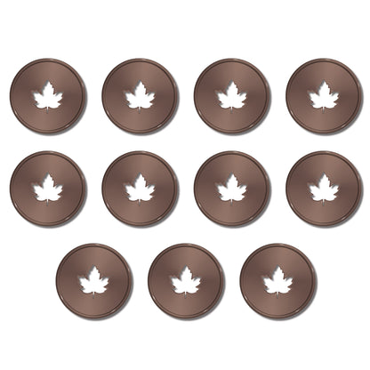 Happy Planner - Discos Classic Metal - Brown Maple Leaf