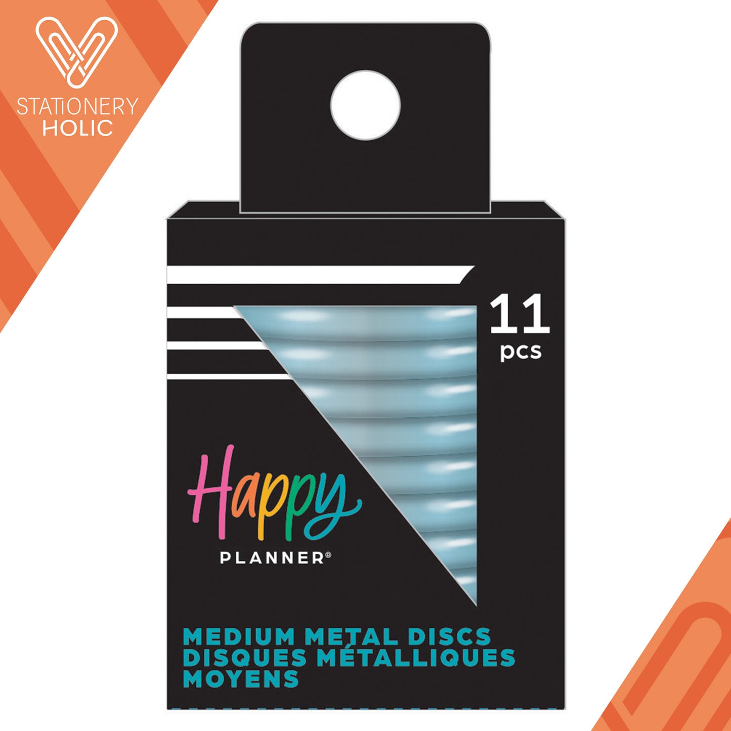 Happy Planner - Discos Classic Metal - Starburst Blue Pansy