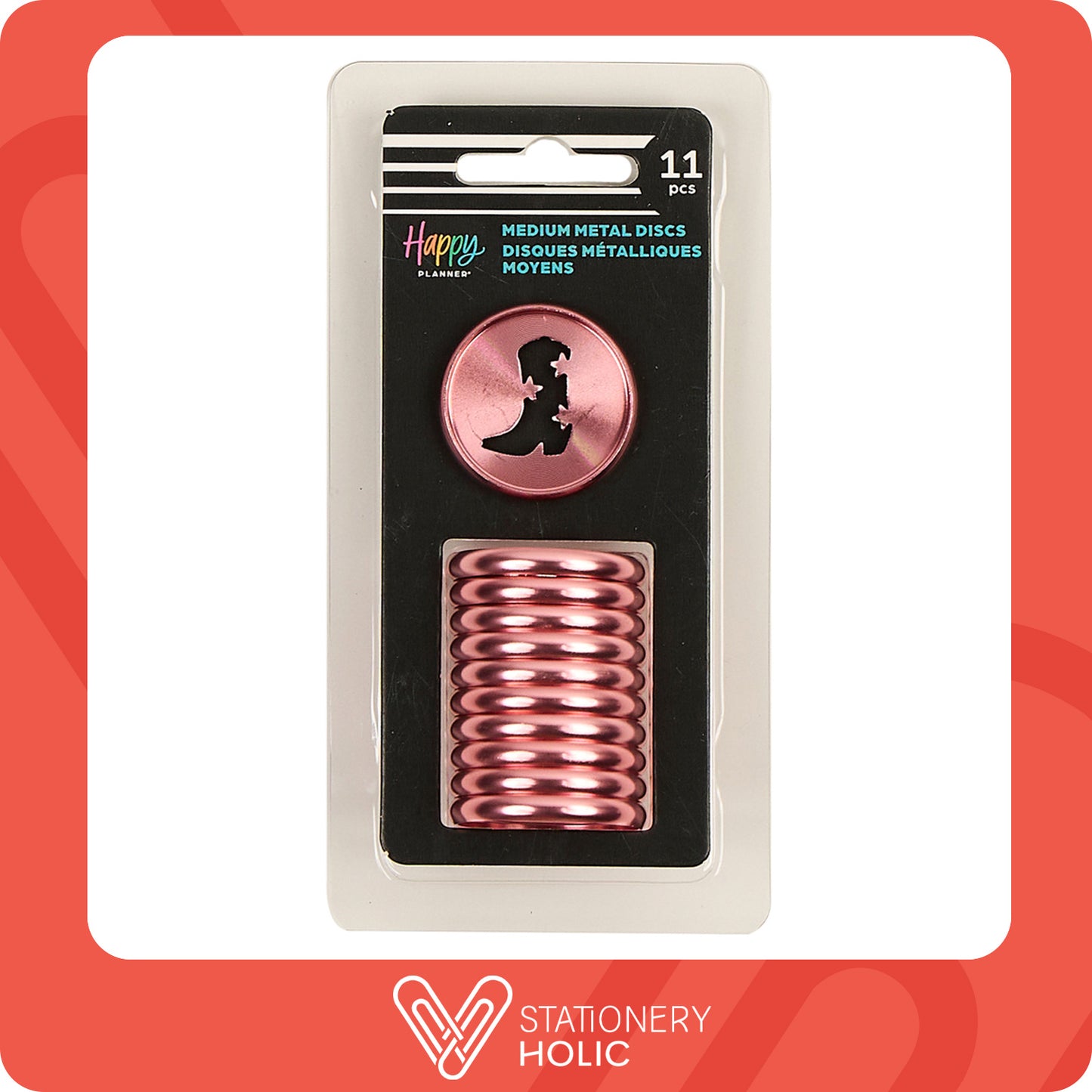 Happy Planner - Discos Classic Metal - Coral Western Boots