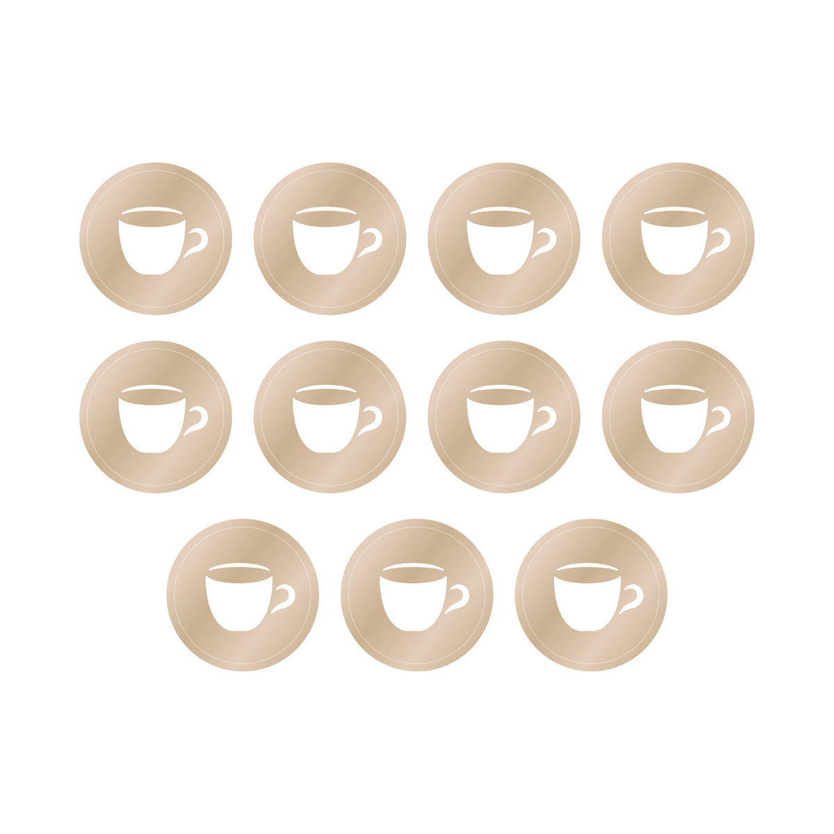 Happy Planner - Discos Classic Metal - Latte Coffee