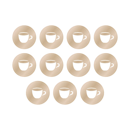 Happy Planner - Discos Classic Metal - Latte Coffee