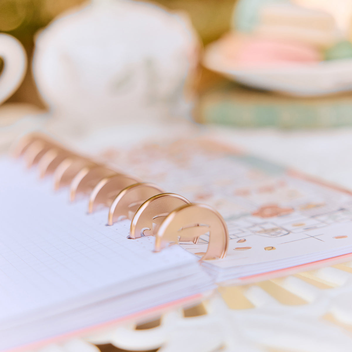 Happy Planner - Discos Classic Metal - Latte Coffee