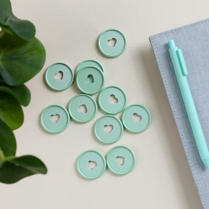 Happy Planner - Discos Classic Metal - Sea Glass