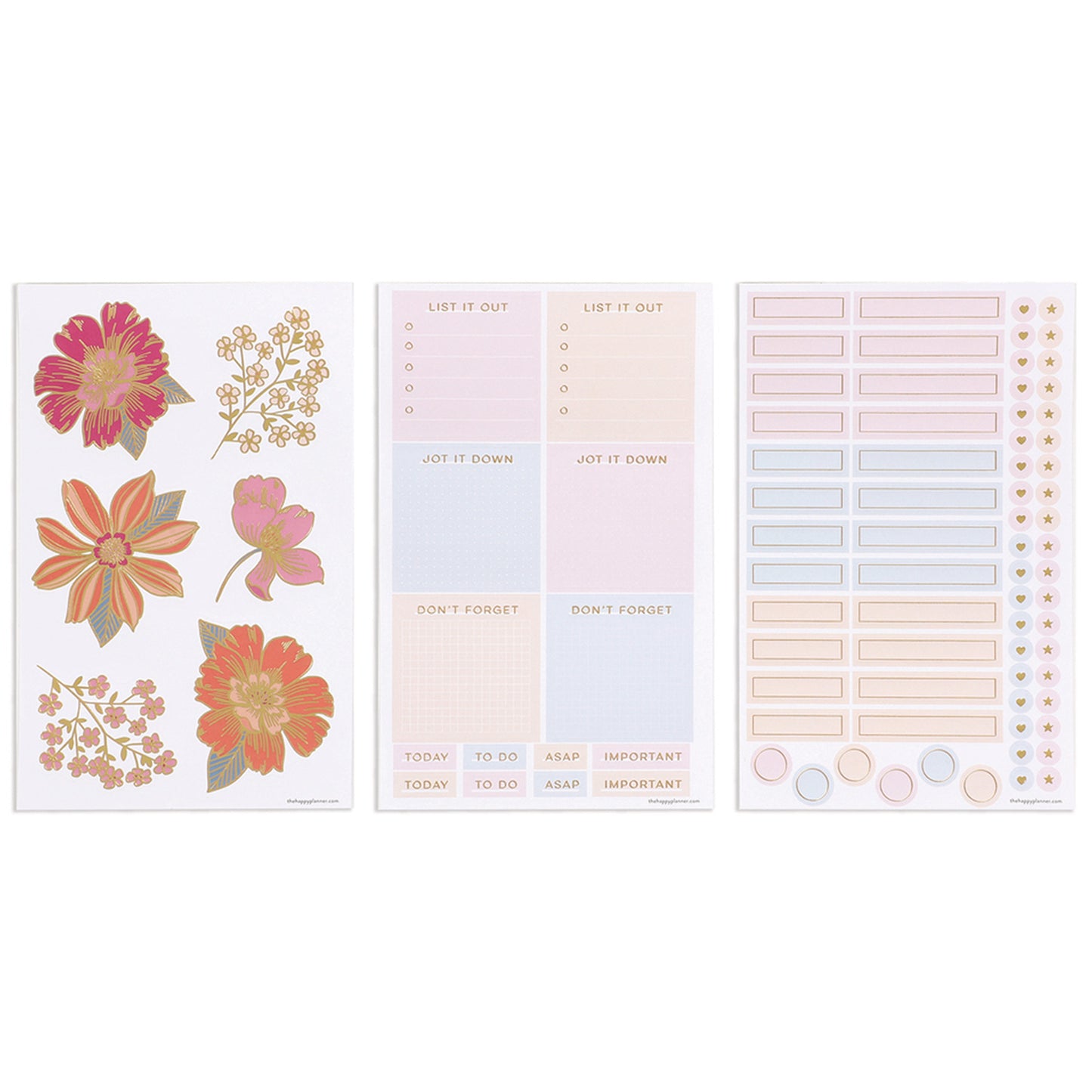 Happy Planner - Journal Dotgrid - Retro Blooms