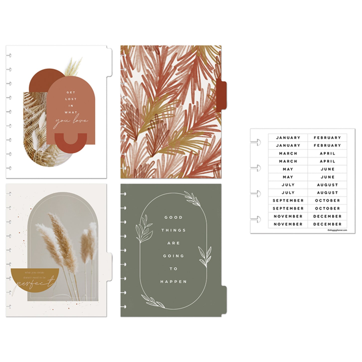 Happy Planner - Planner Classic 4 meses (Vista Diaria No Fechado) - Dried Florals