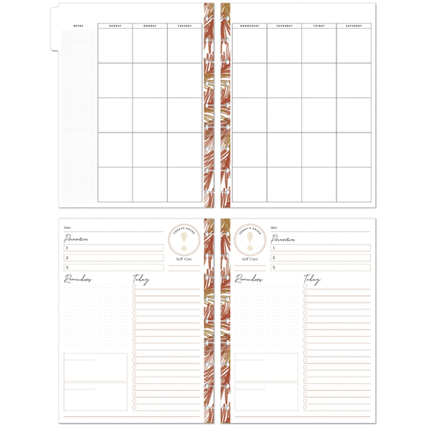 Happy Planner - Planner Classic 4 meses (Vista Diaria No Fechado) - Dried Florals