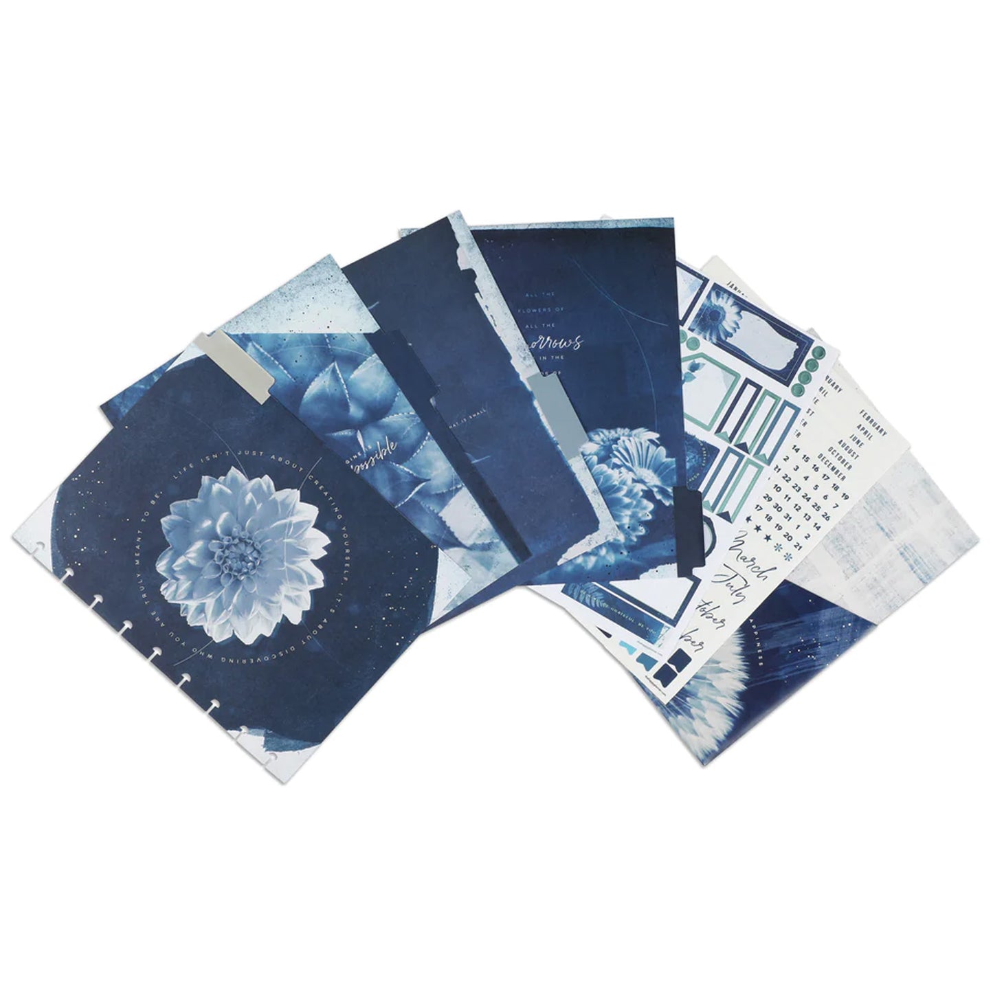 Happy Planner - Extension Classic Vertical Hourly- Cyanotype