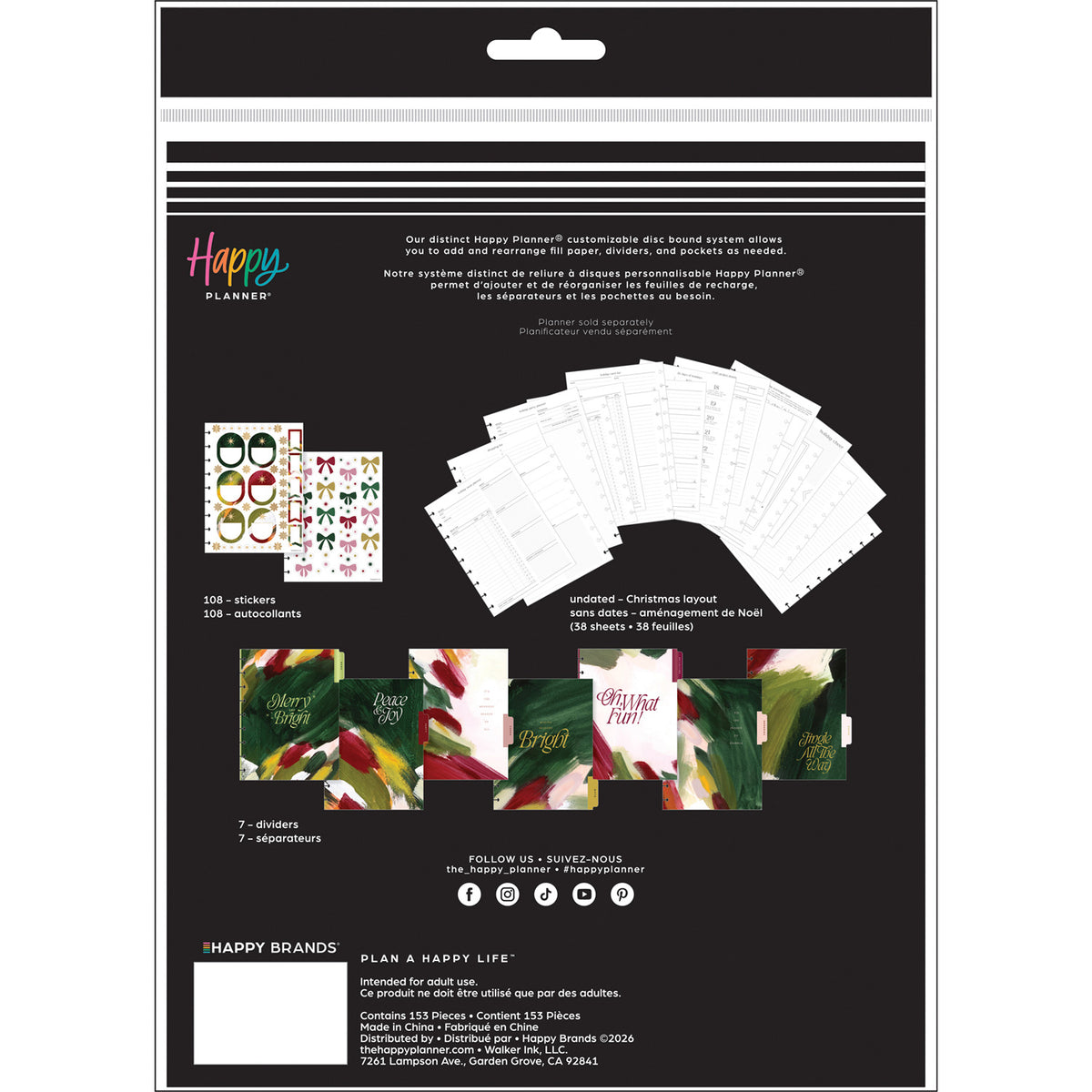 Happy Planner - Extension Classic -  Holiday Charm