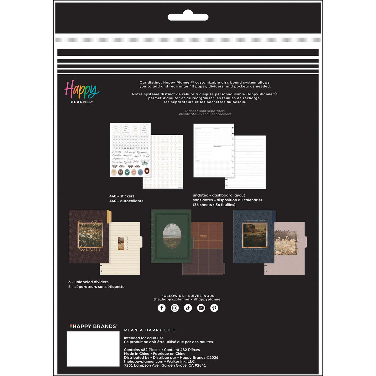 Happy Planner - Extension Classic -  Shadow Fields