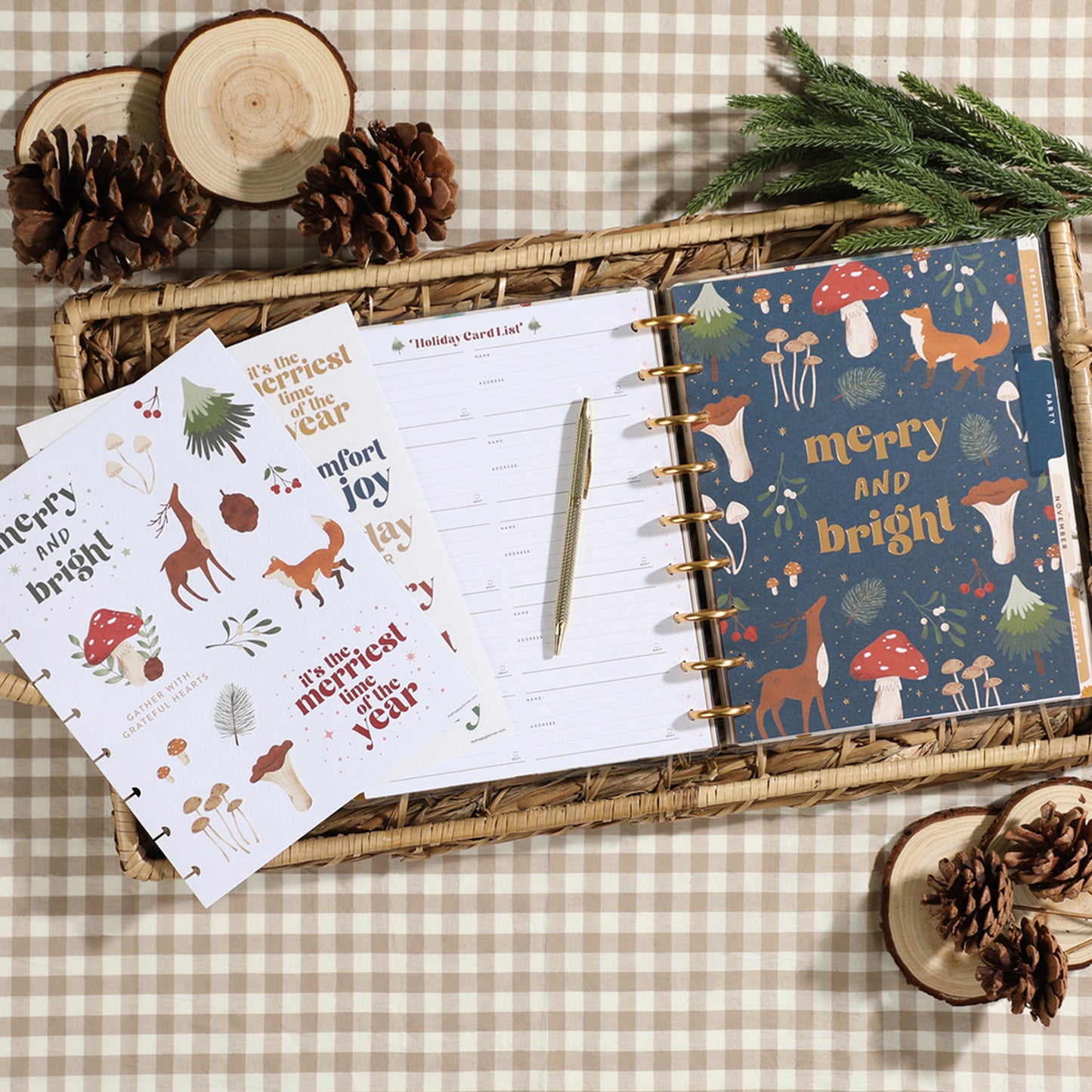Happy Planner - Extension Classic - Woodland Seasons Christmas