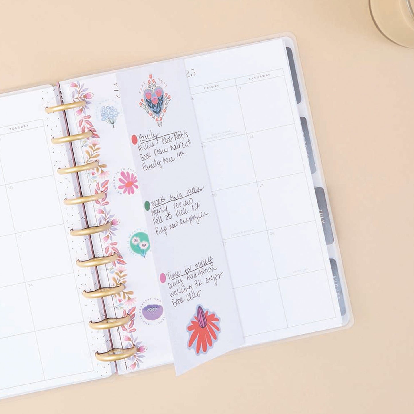 Happy Planner - Papel Skinny Classic Folded - Folk & Flora