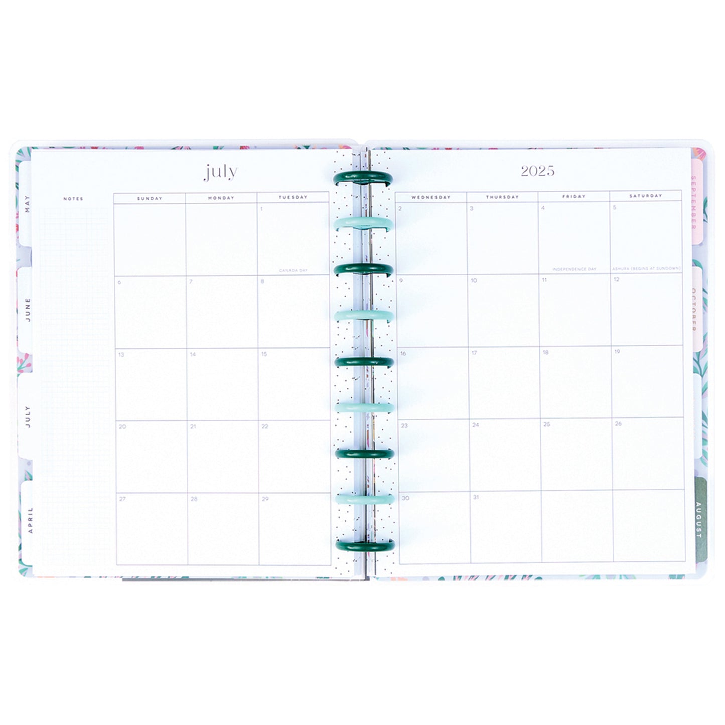 Happy Planner - Planner Classic (2025) Dashboard - Folk & Flora