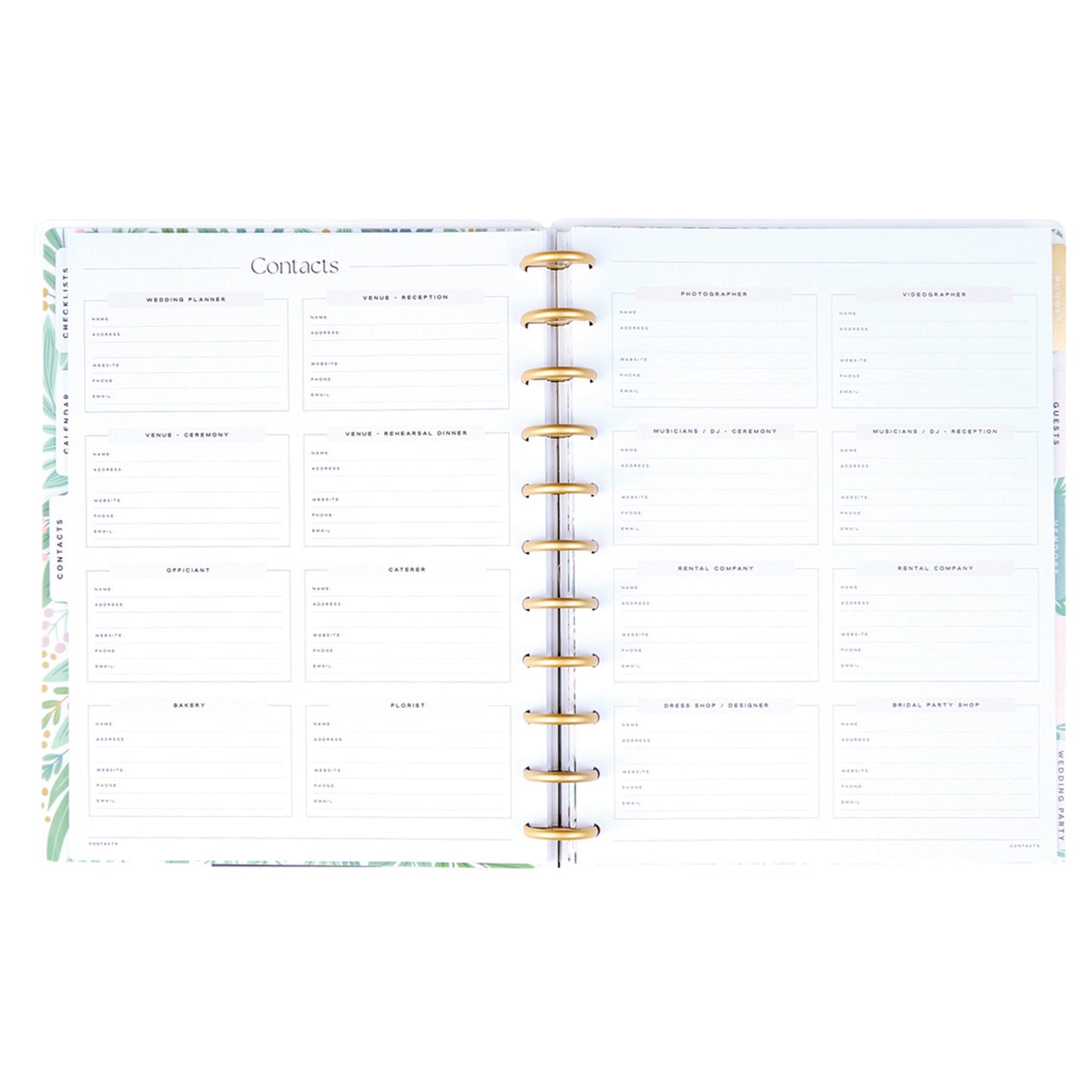 Happy Planner - Planner Big Wedding - Garden Wedding