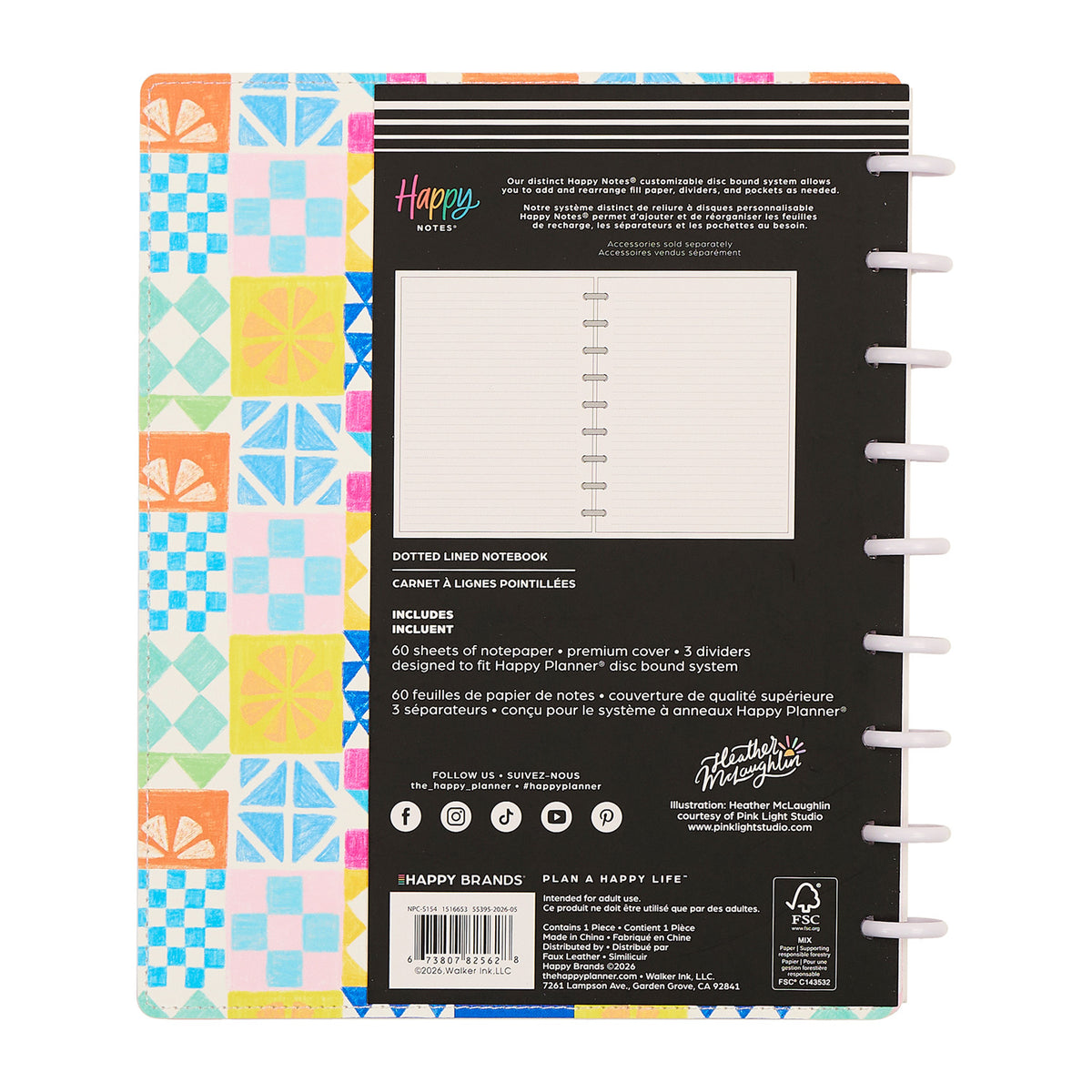 Happy Planner - Happy Notes Classic Premium Cover - Sunshine Splash